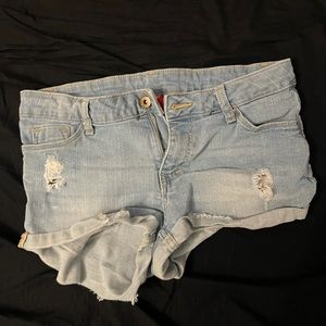 Blue jean shorts